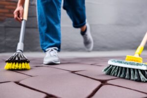 czyszczenie kostki brukowej