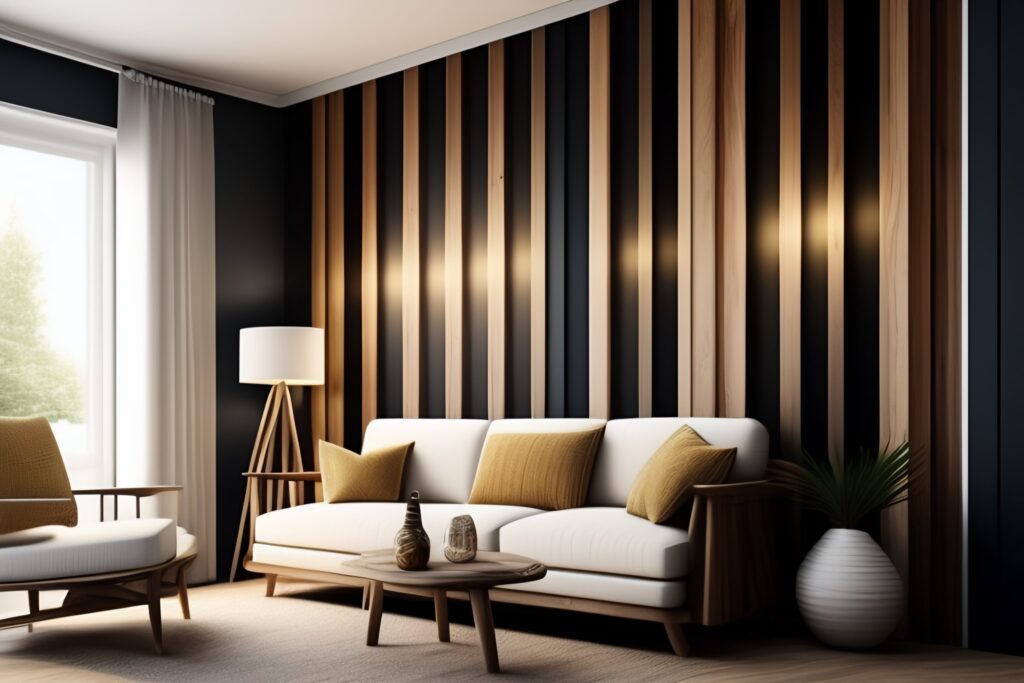 lamele drewniane na ścianę