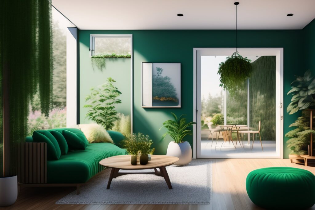 projekt wnętrz ekologicznego domu