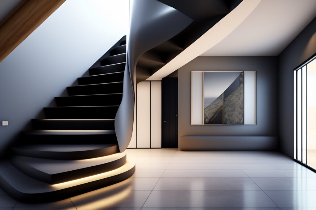 wysoka klatka schodowa aranżacje