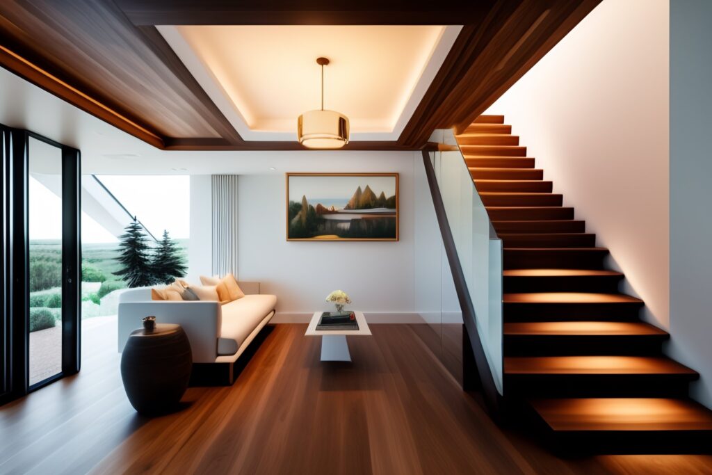 wysoka klatka schodowa aranżacje