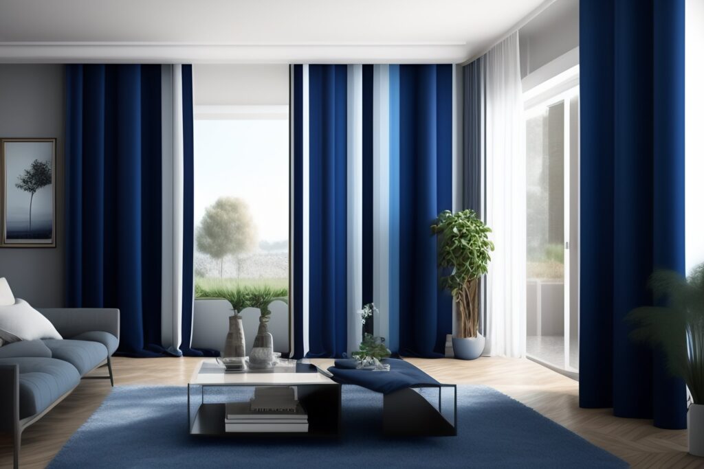 kolor zasłon do szarych ścian