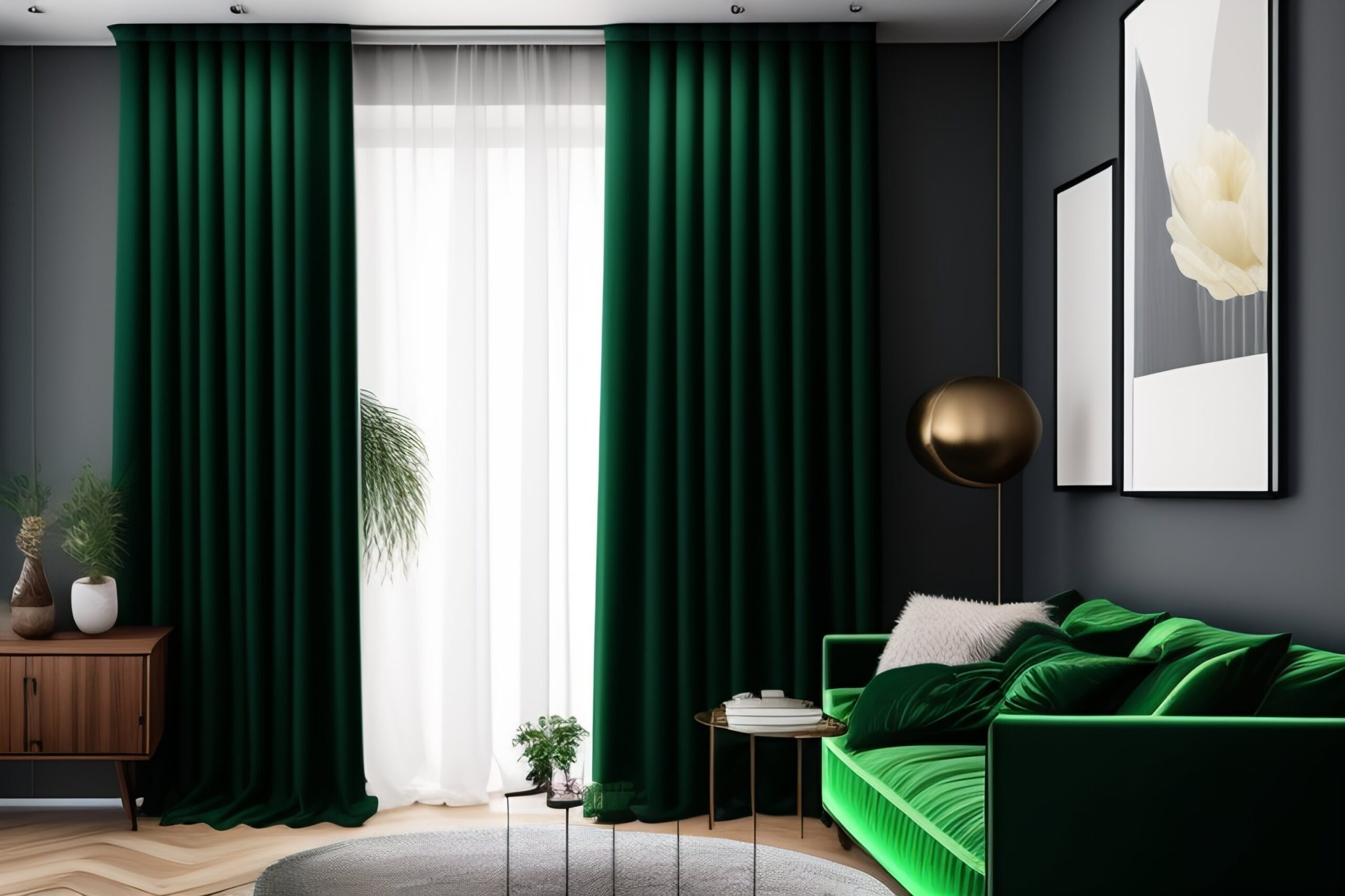 kolor zasłon do szarych ścian