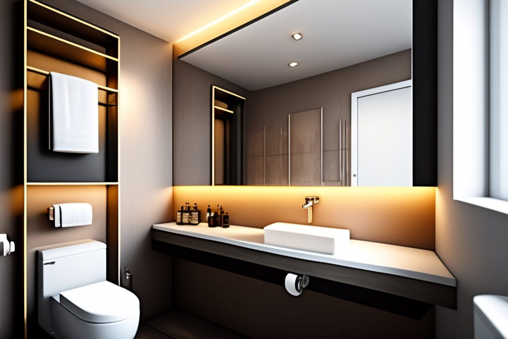 mała łazienka w bloku