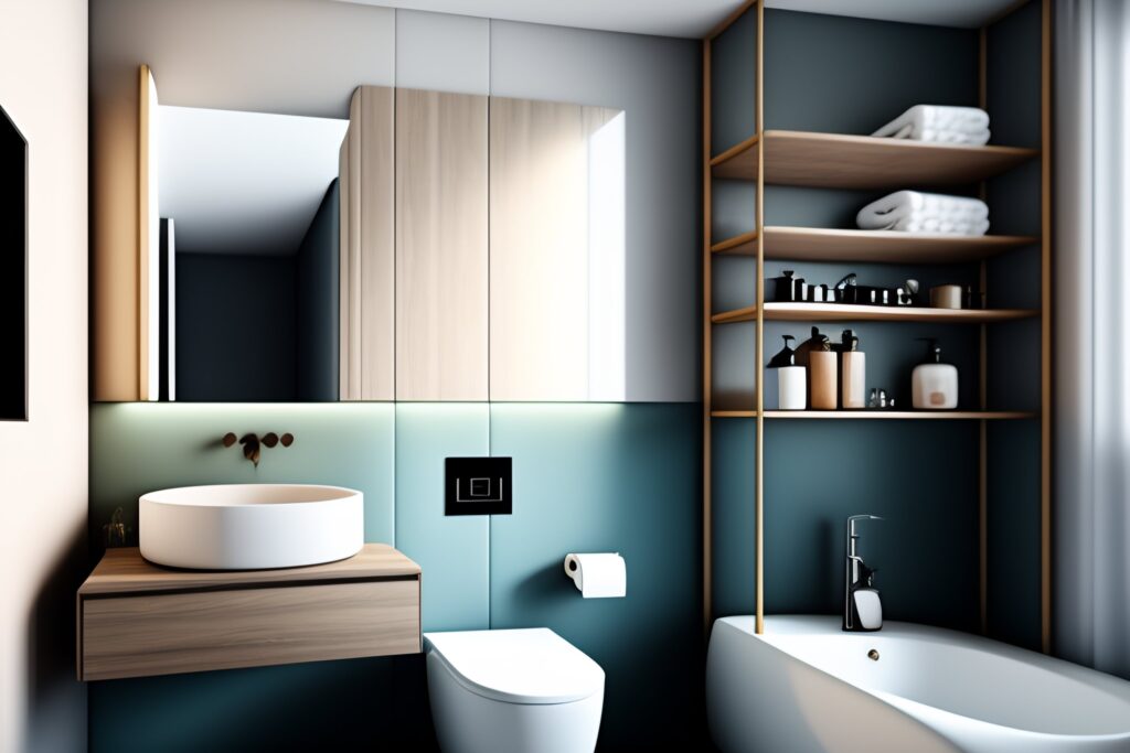 mała łazienka w bloku