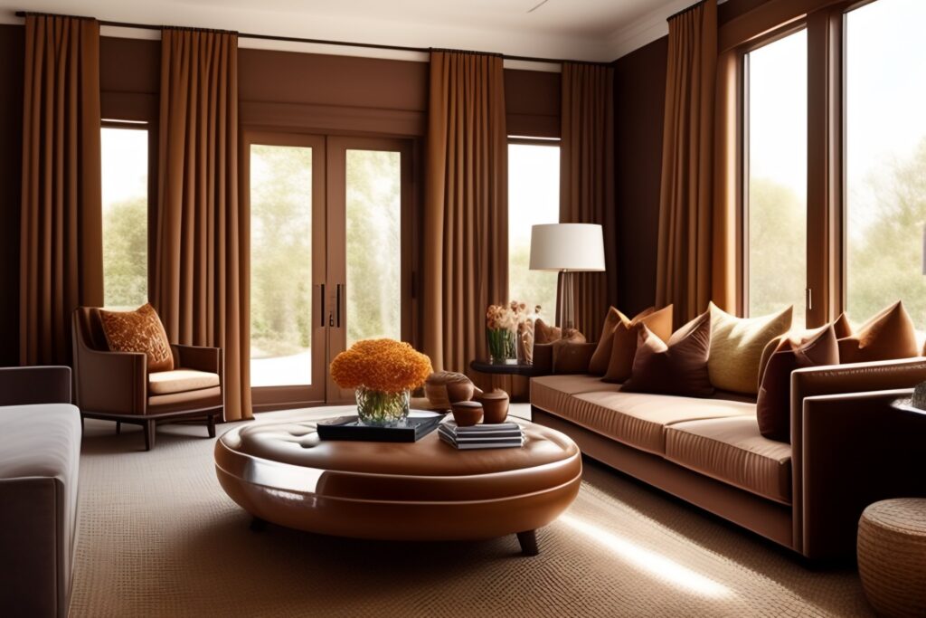 odcienie brązu farba do ścian