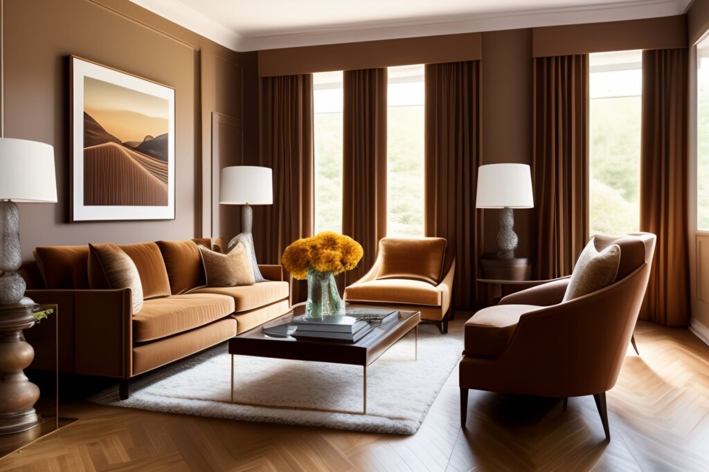 odcienie brązu farba do ścian