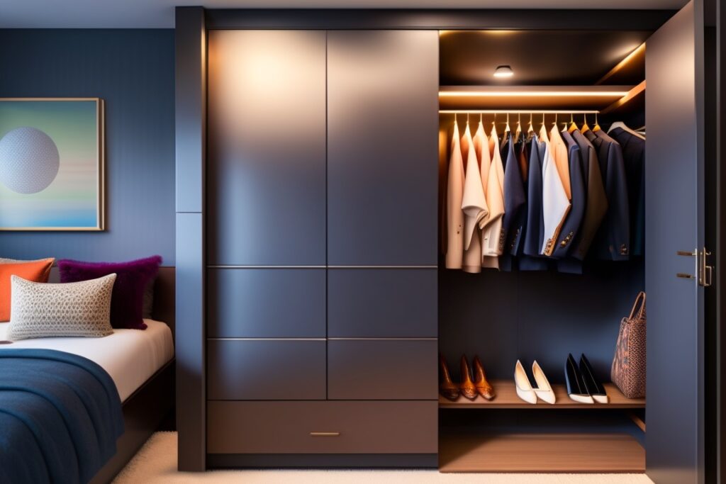 garderoba w małym pokoju