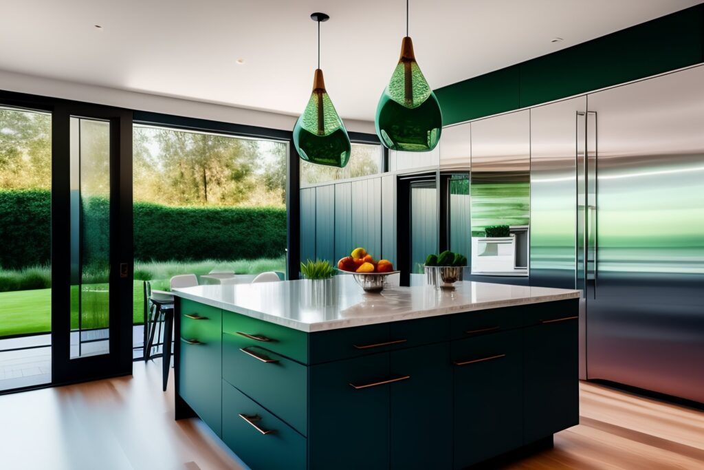 wyspa w małej kuchni