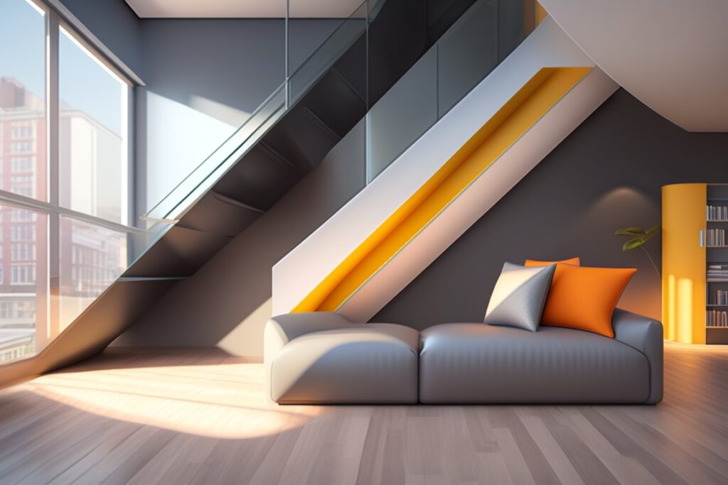 schody w salonie aranzacje