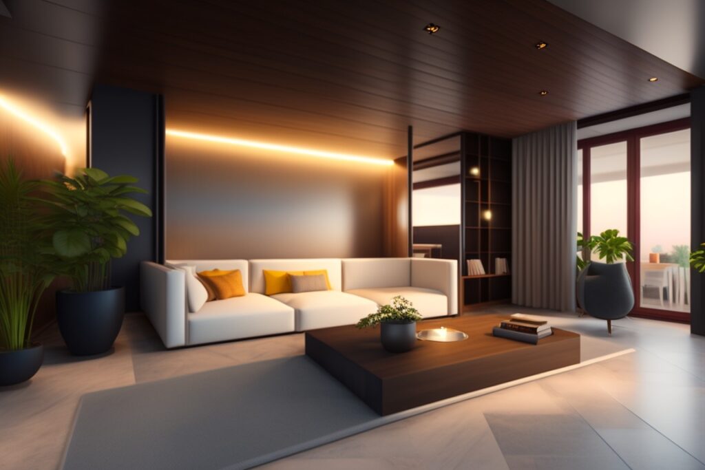 wydzielenie stref w pokoju