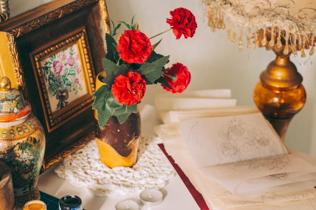 goździki w wazonie nie chcą się rozwinąć